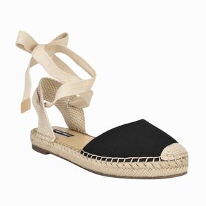 Nine West Mage Ankle Wrap Platte Sandalen Zwart Nederland | RDQ-631849